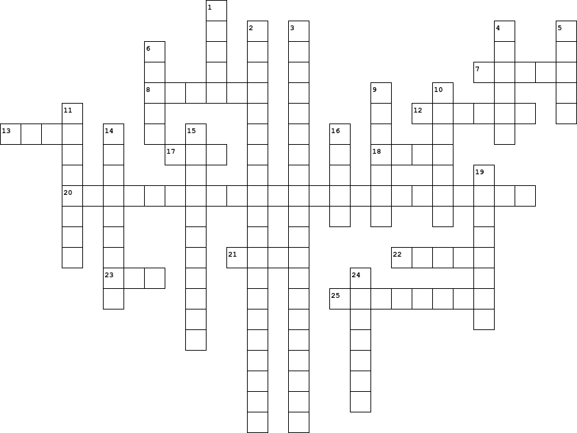 Crossword Assignment